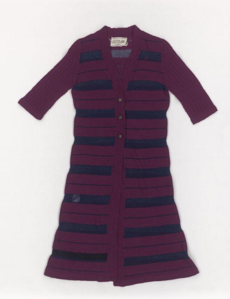 Maxi Cardigan with Knitted Stripes – David's Road US