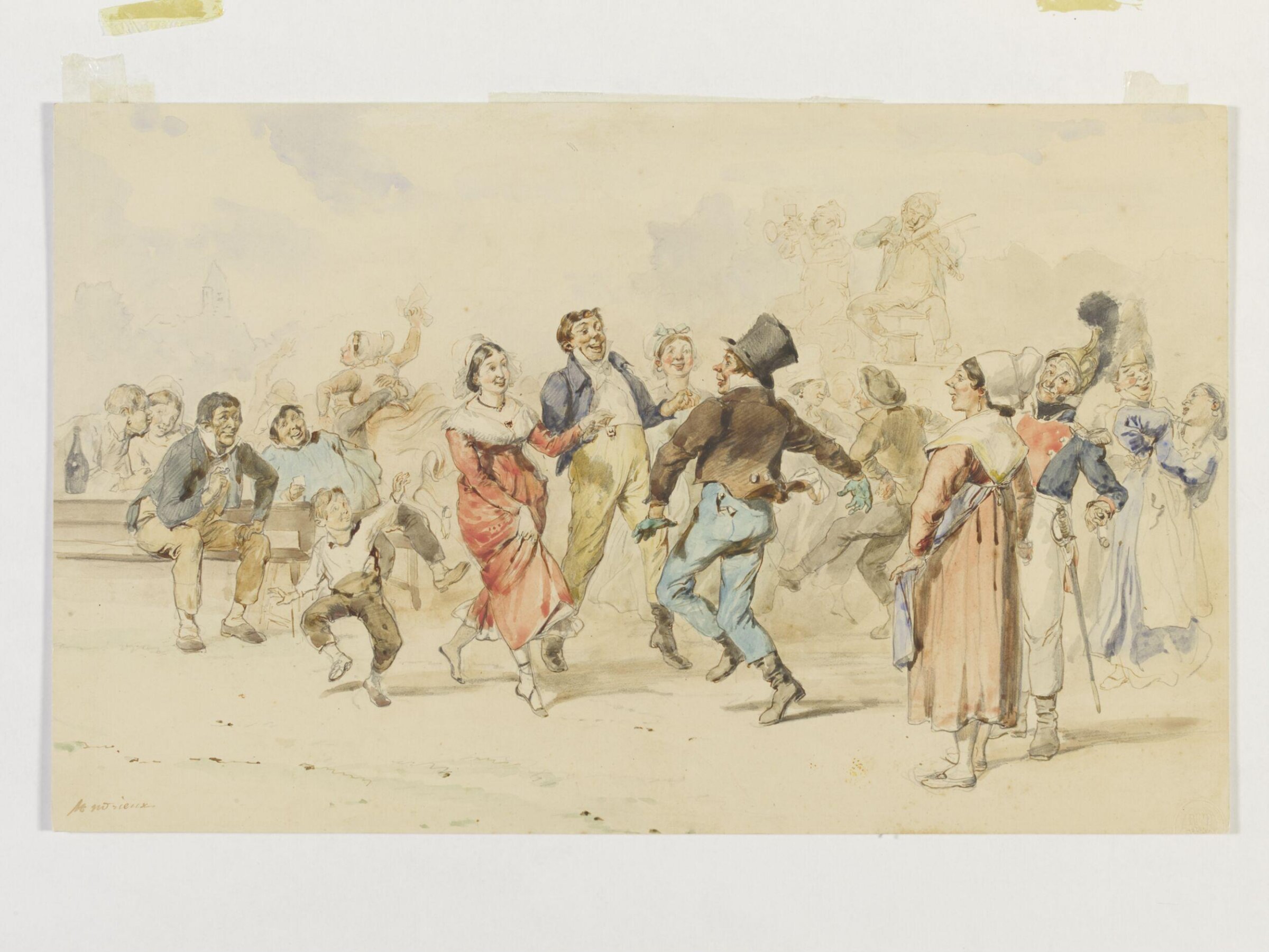 Drawing, Clement Auguste Andrieux, 1829-1880