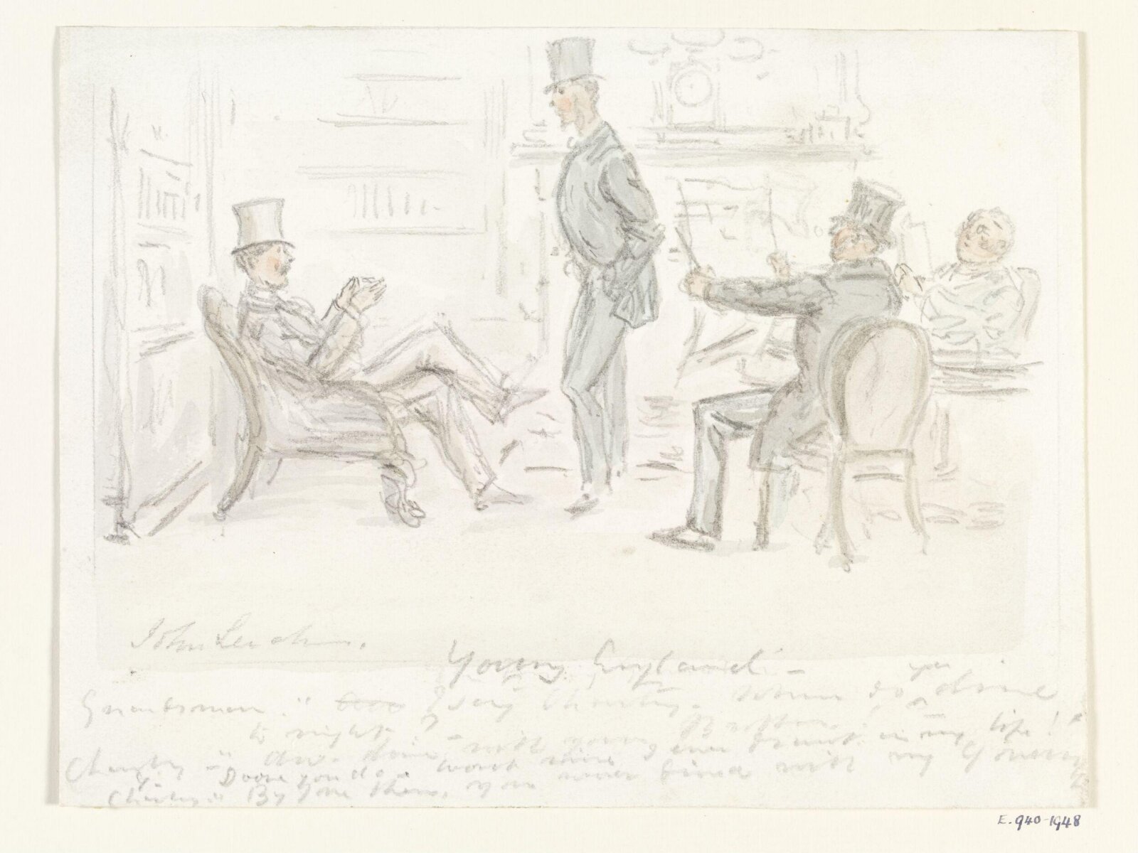 Drawing, Leech, ca. 1862