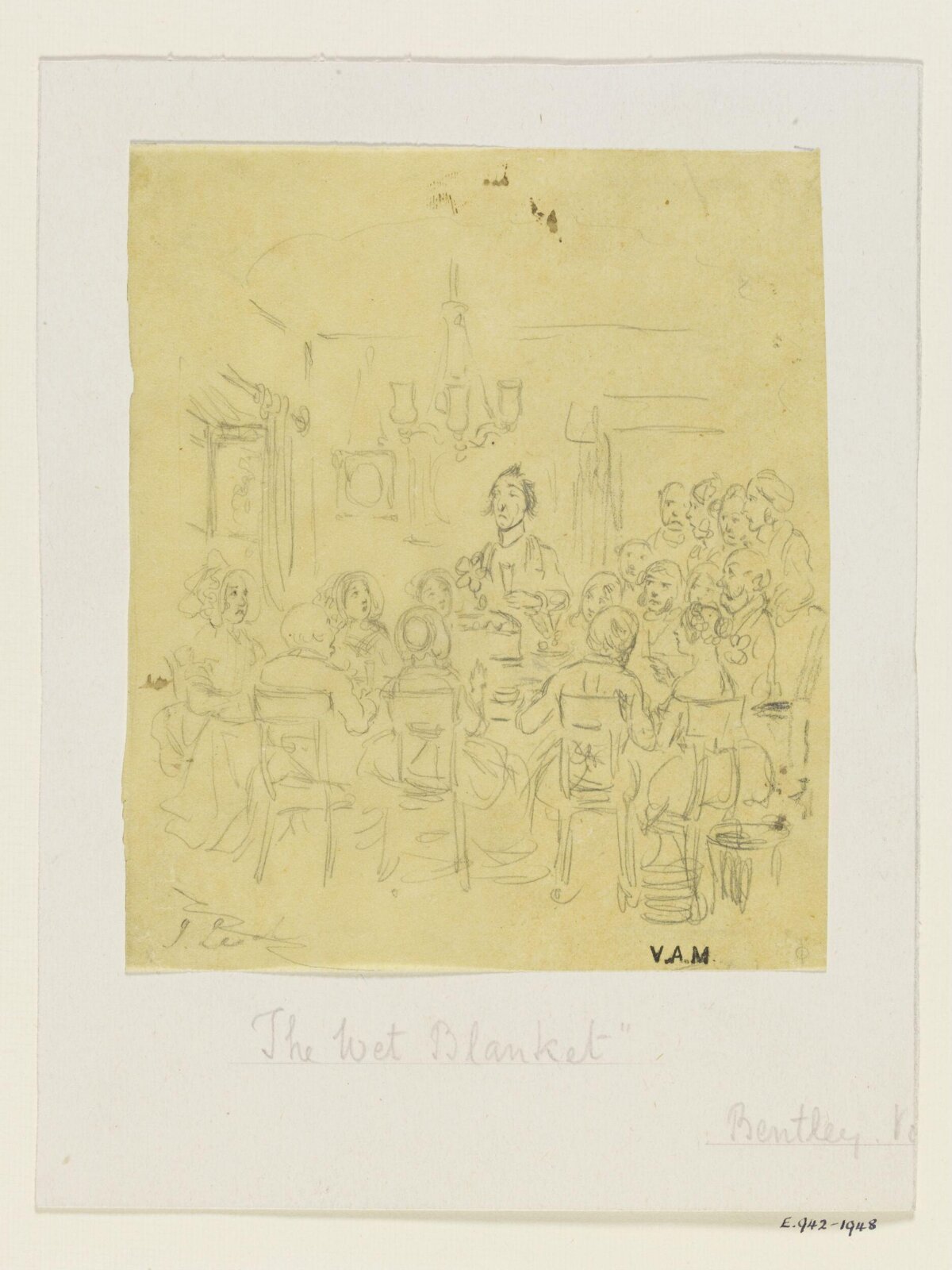 Drawing, Leech, ca. 1845