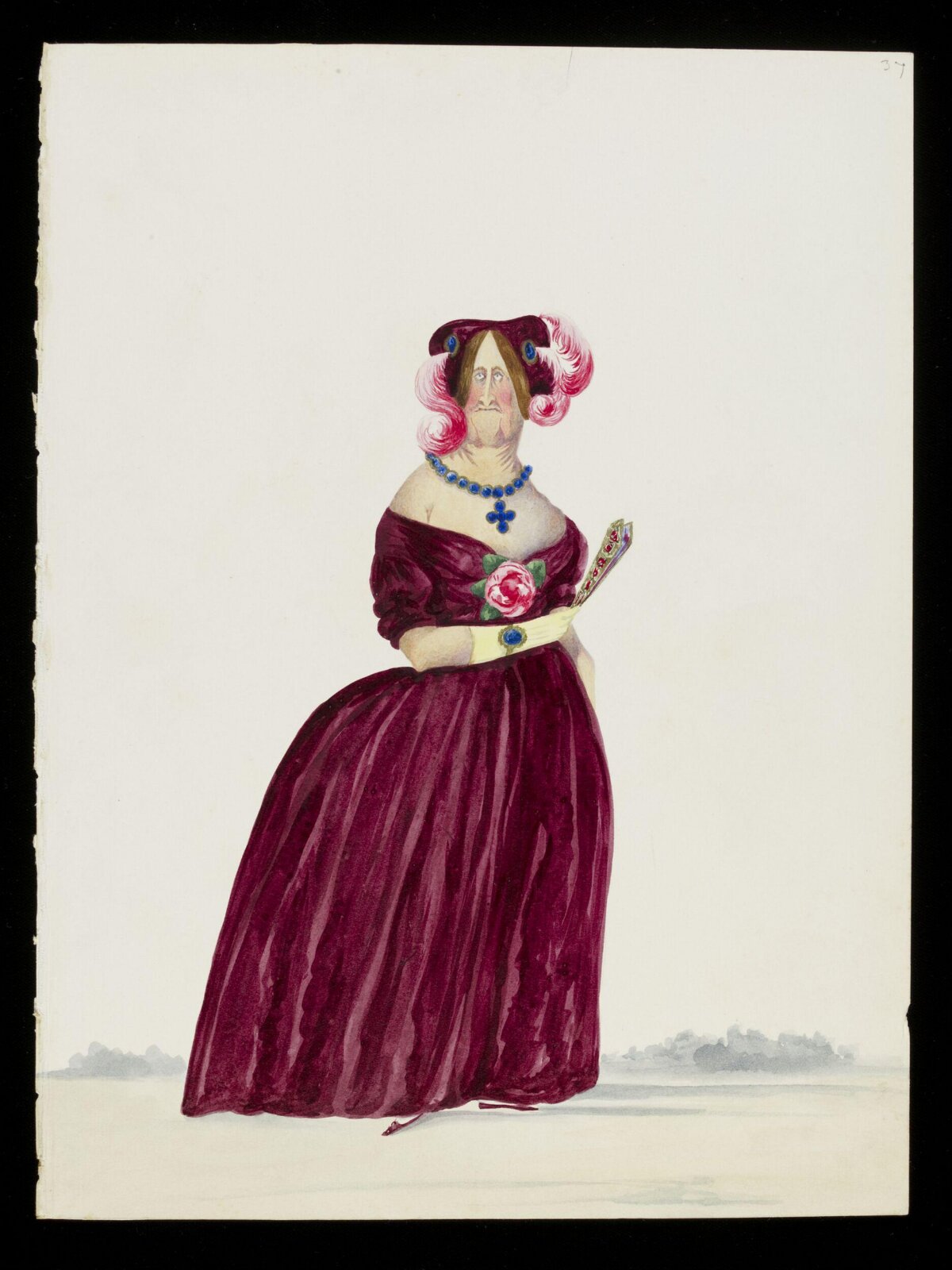 Drawing, Georges Miral, mid 19th century
