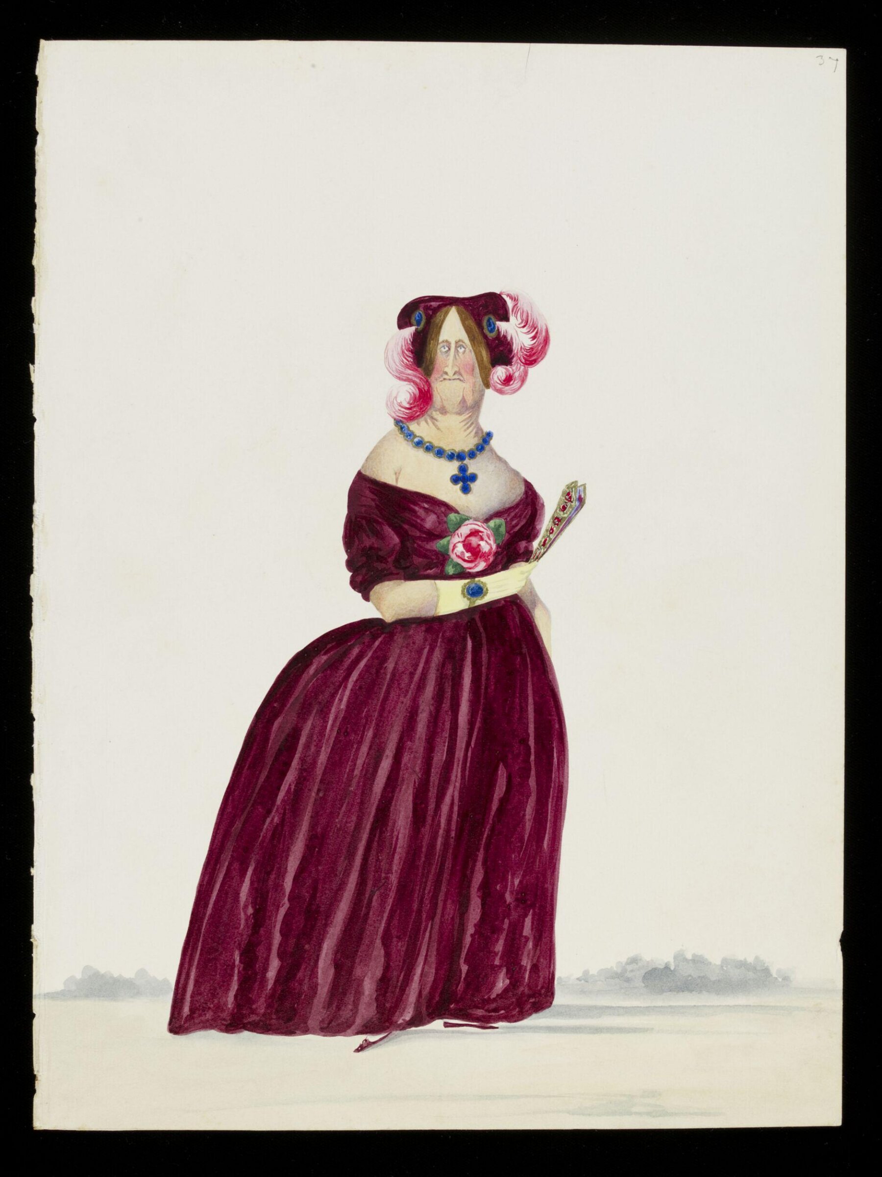 Drawing, Georges Miral, mid 19th century