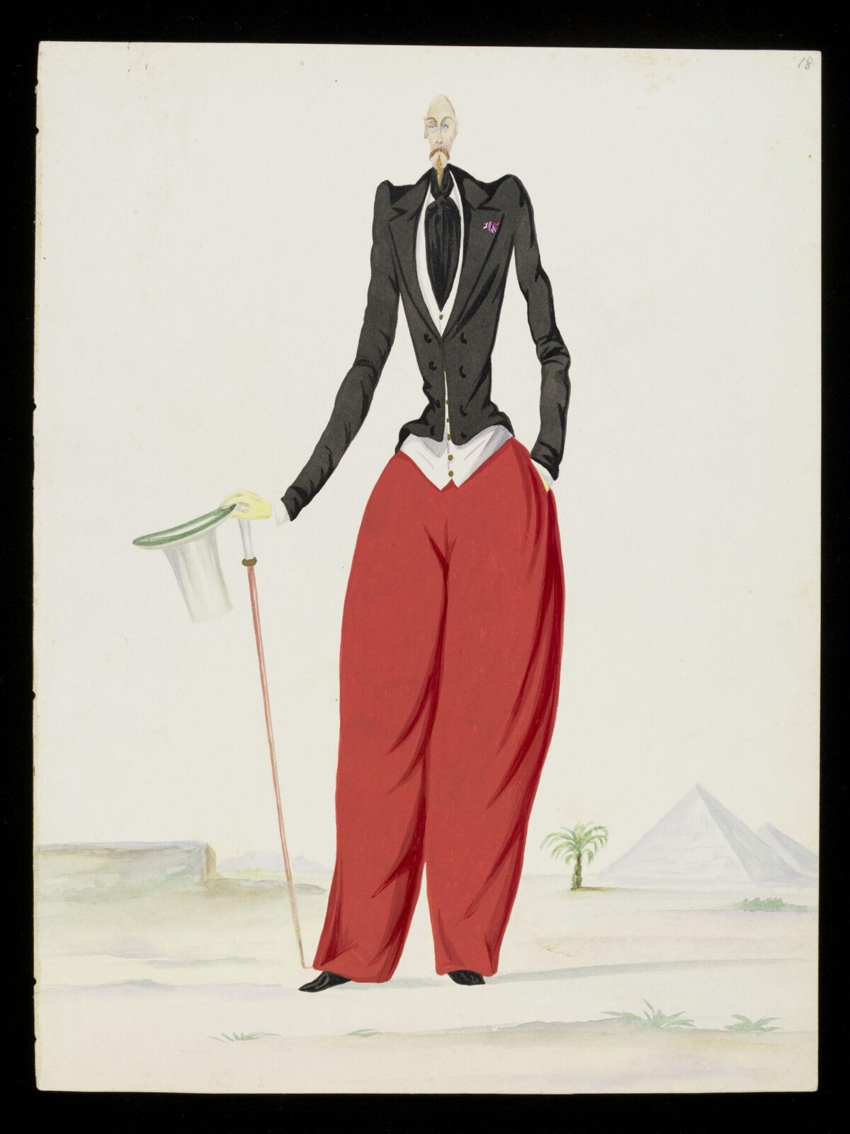 Drawing, Georges Miral, mid 19th century