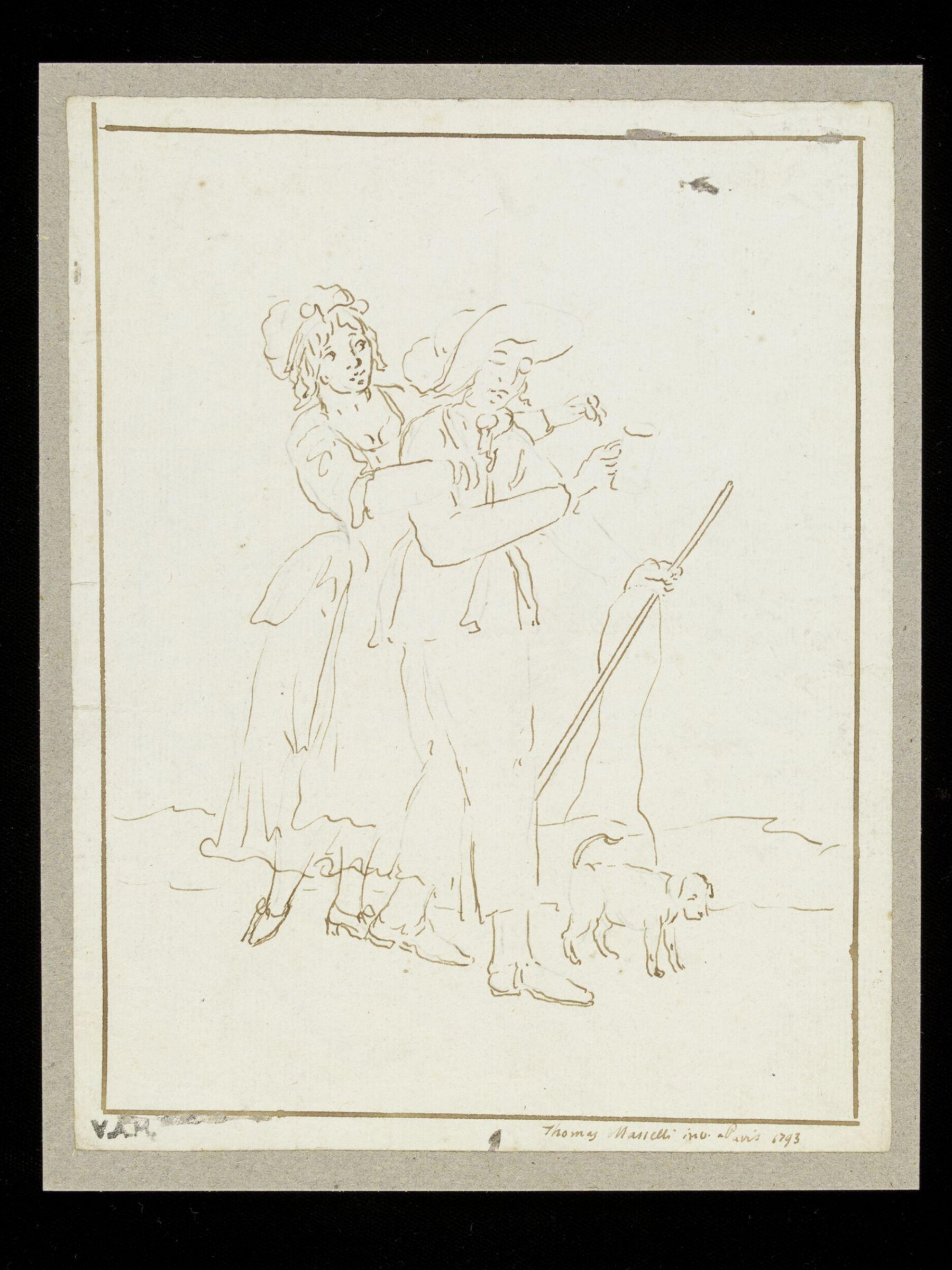 Drawing, Thomas Masselli, 1793