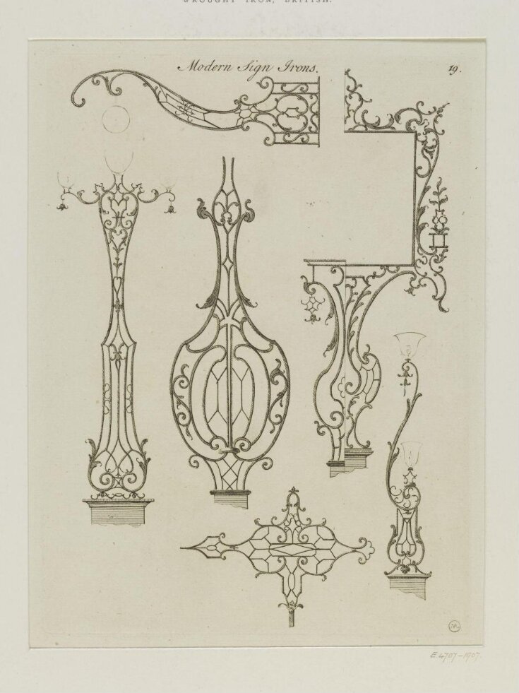 A New Book of Iron Work containing a Great Variety of Designs Useful for Painters, Cabinet-Makers, Carvers, Smiths, Fillegre-Piercers, &c. top image