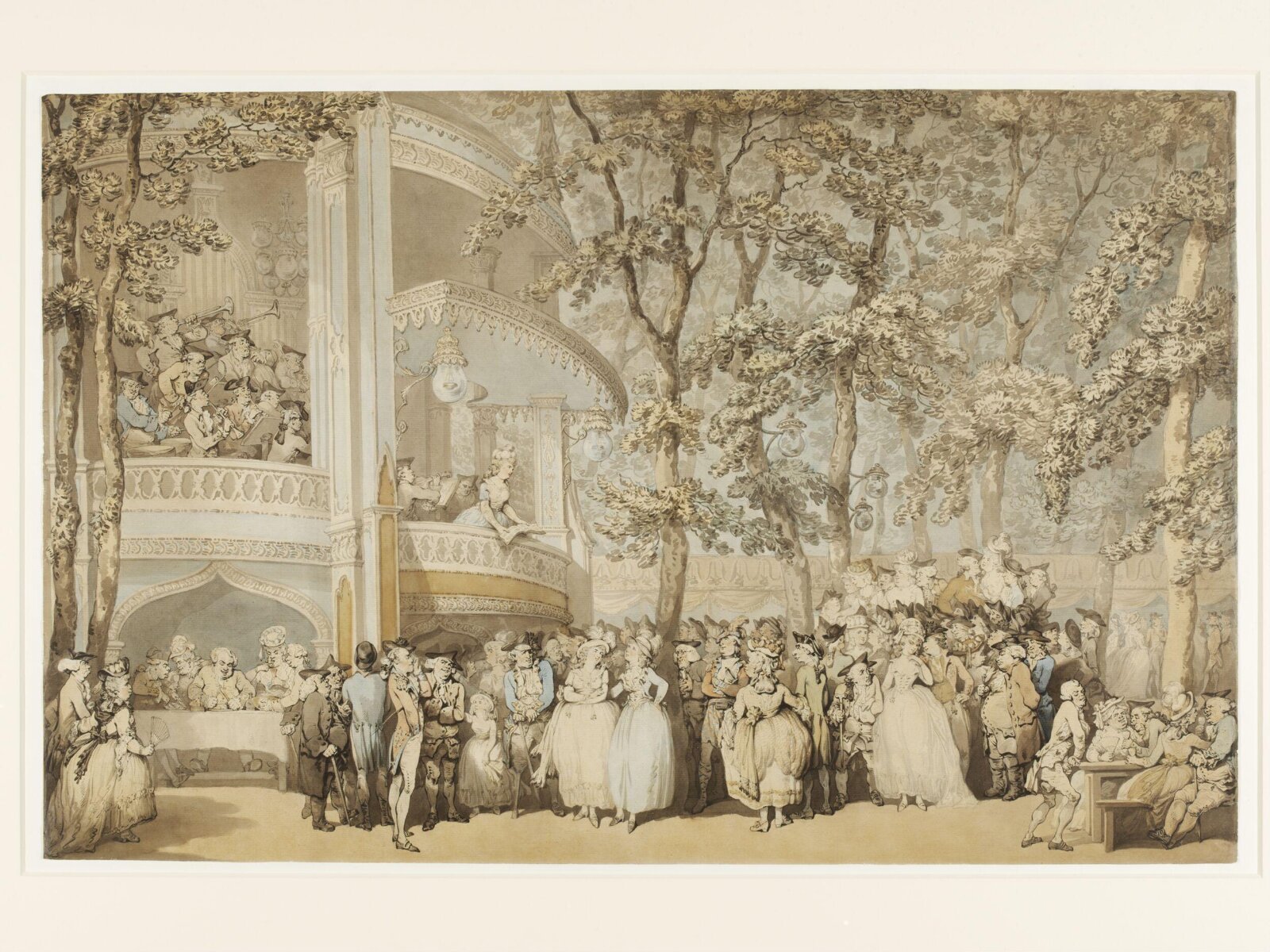 Vauxhall Gardens, Thomas Rowlandson, ca. 1784