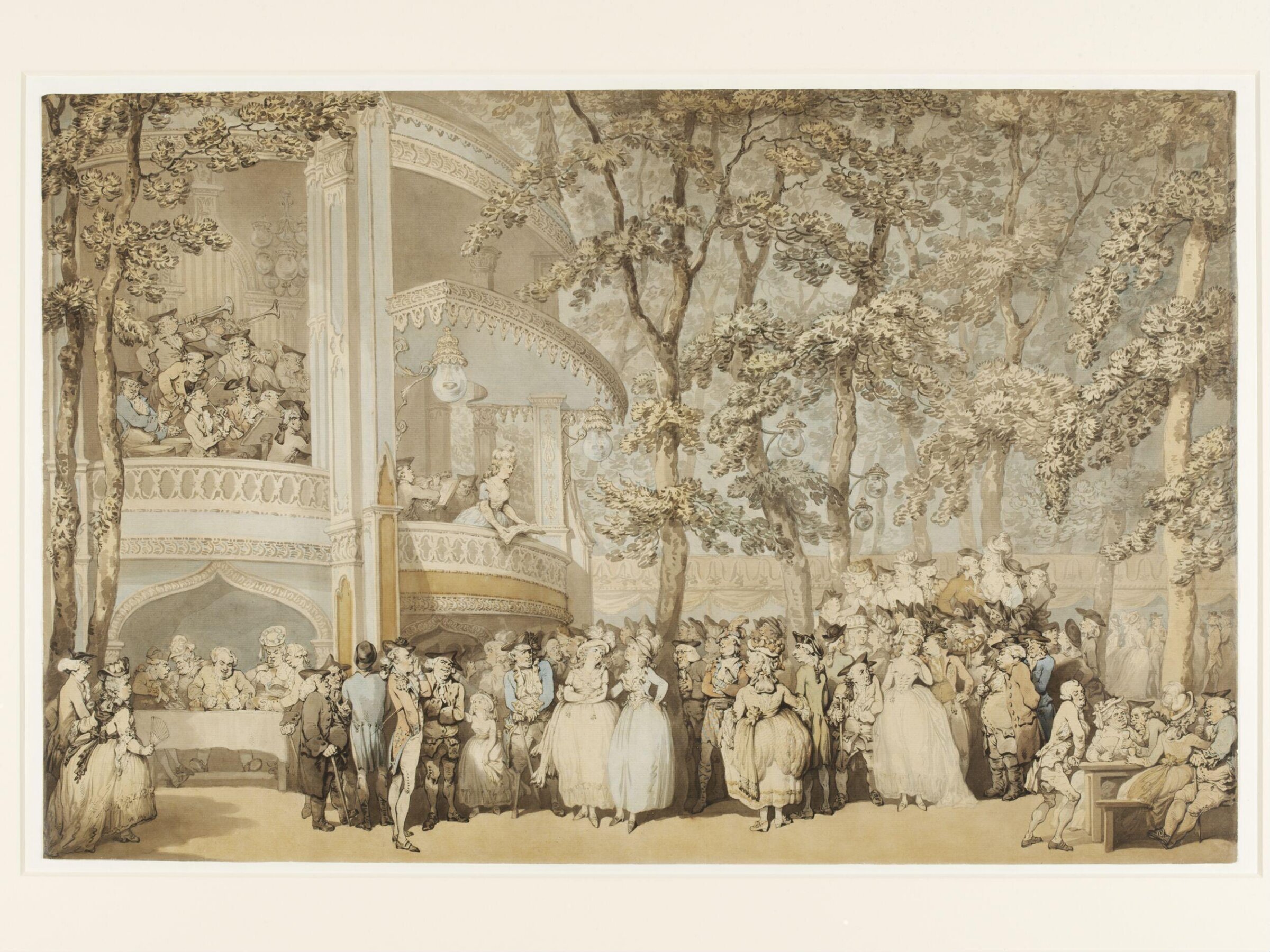 Vauxhall Gardens, Thomas Rowlandson, ca. 1784