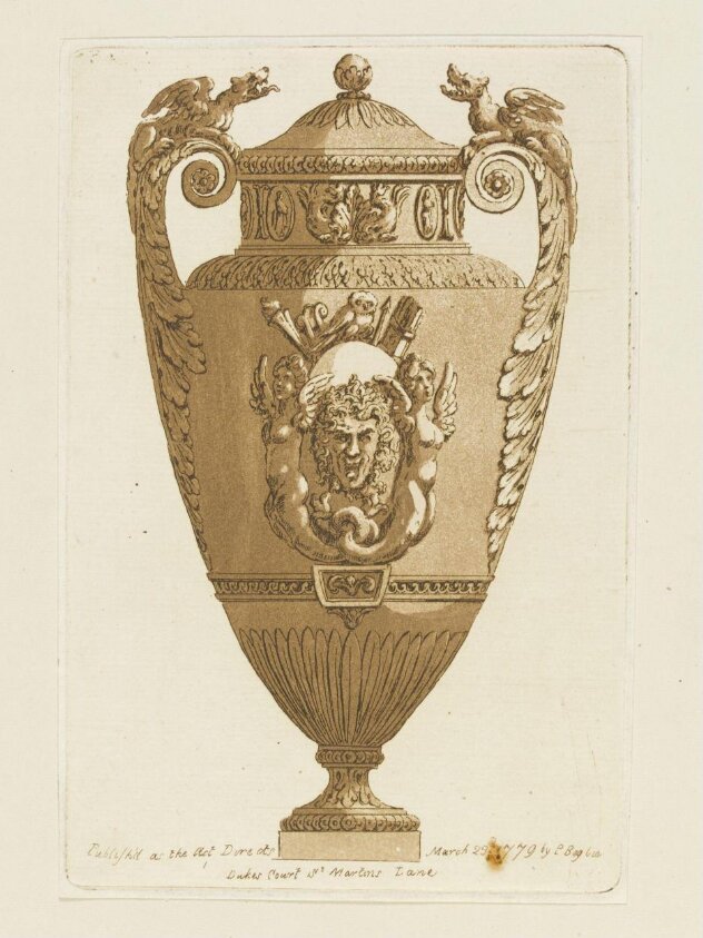 Vases after the Manner of the Antique by P. Begbie (March 23rd 1779) by Patrick Begbie