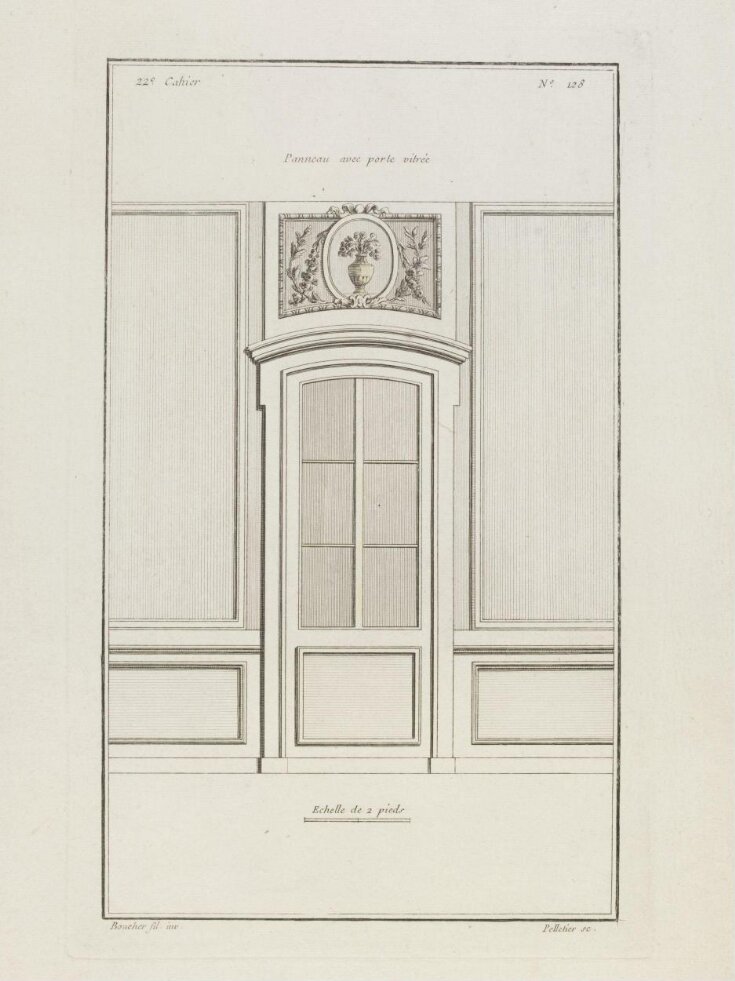 22e Cahier. Panneaux avec portes vitrées image