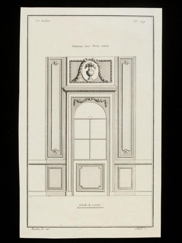 22e Cahier. Panneaux avec portes vitrées top image