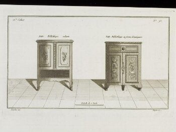 16e Cahier. Demi-commodes et petites Bibliothèques