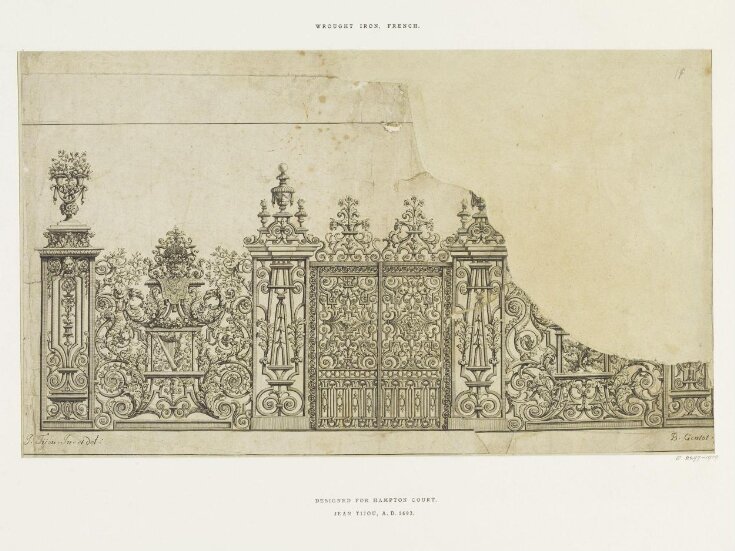 Illustration of the Fountain Screen at Hampton Court top image