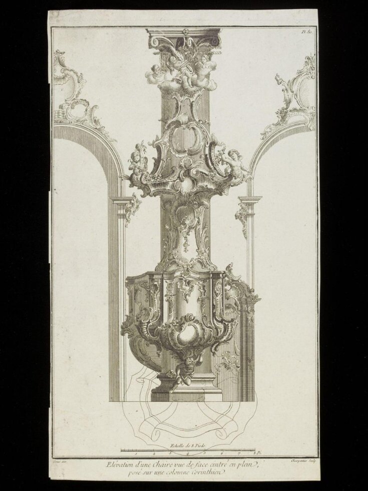 Design for a pulpit | Canuc | Charpentier, Étienne | V&A Explore The ...