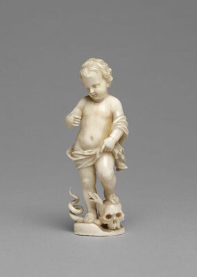 Putto with a skull and serpent (the Christ Child?), ca. 1780 - ca. 1820