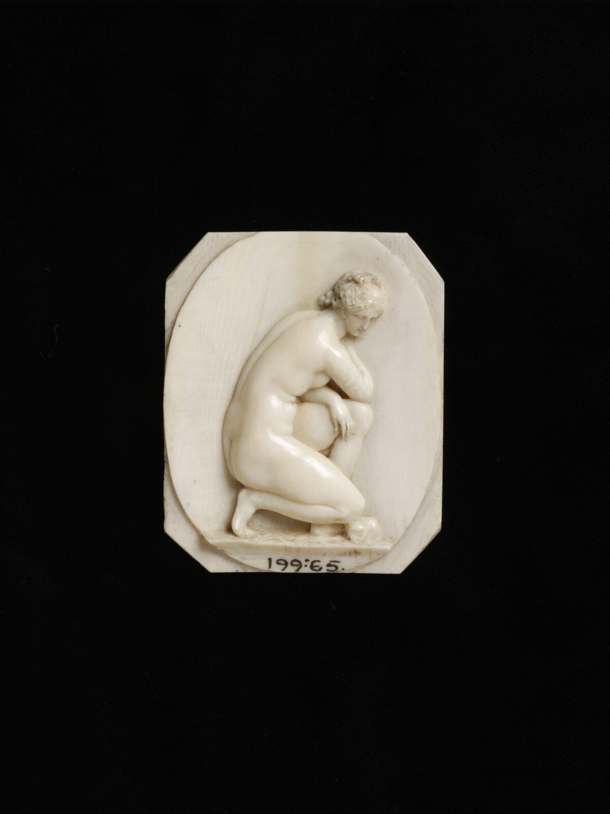 The Crouching Venus, Richard Cockle Lucas, ca. 1840 - ca. 1865
