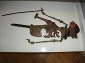 Javanese shadow puppet, possibly representing Arjuna. thumbnail 2