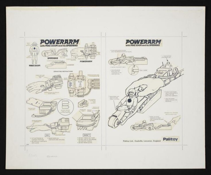 POWER ARM, Box Design and Instructions top image
