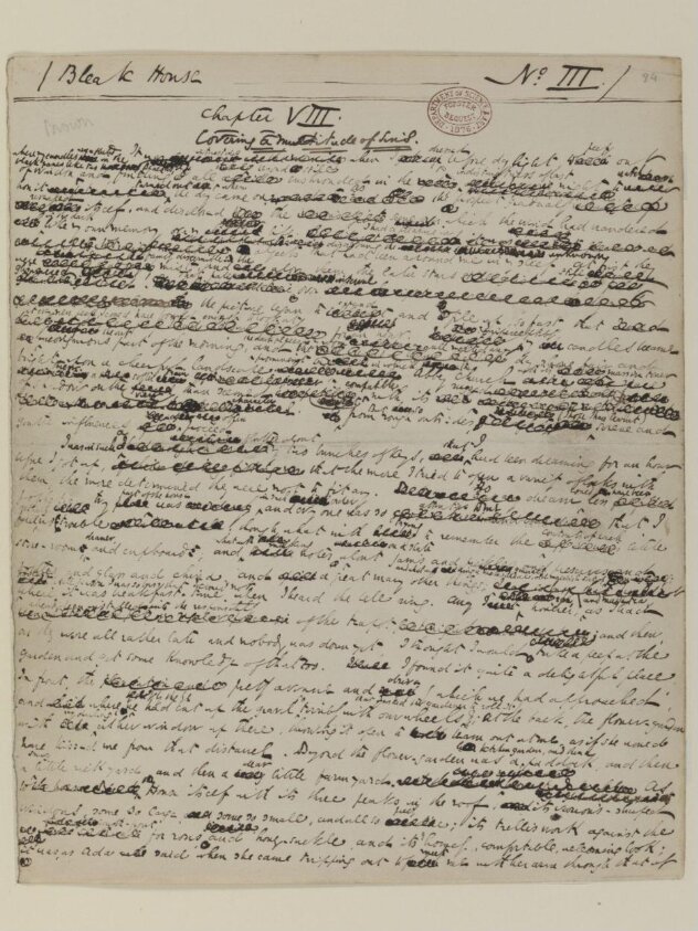 Original manuscript of Bleak House and the East Wind, by Charles Dickens, vol. 2