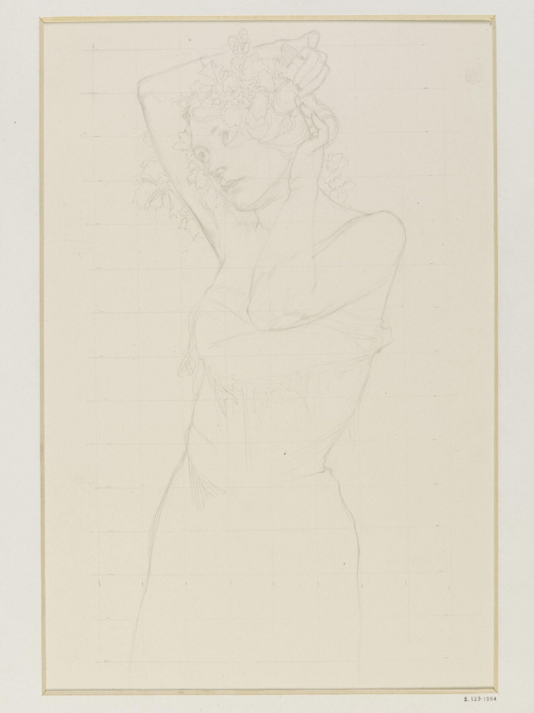 Drawing, Alphonse Mucha, ca.1910