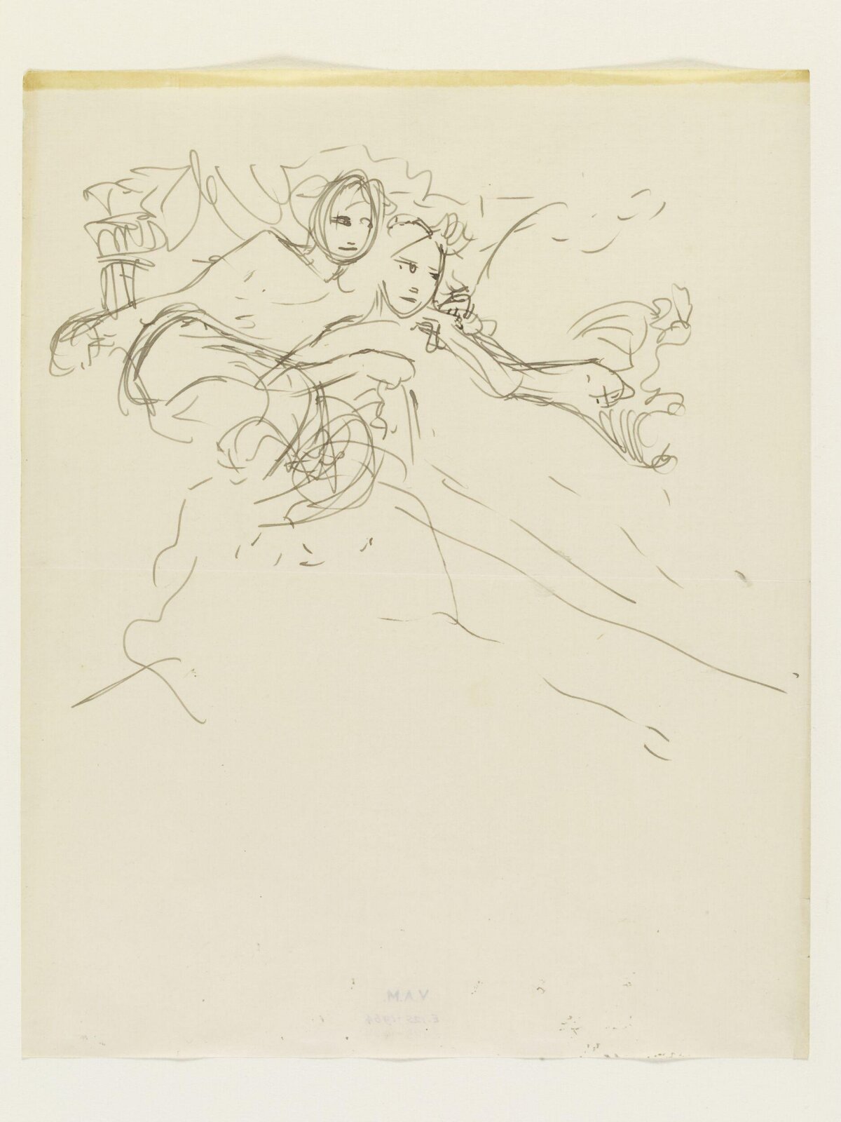 Drawing, Alphonse Mucha, late 19th century - early 20th century
