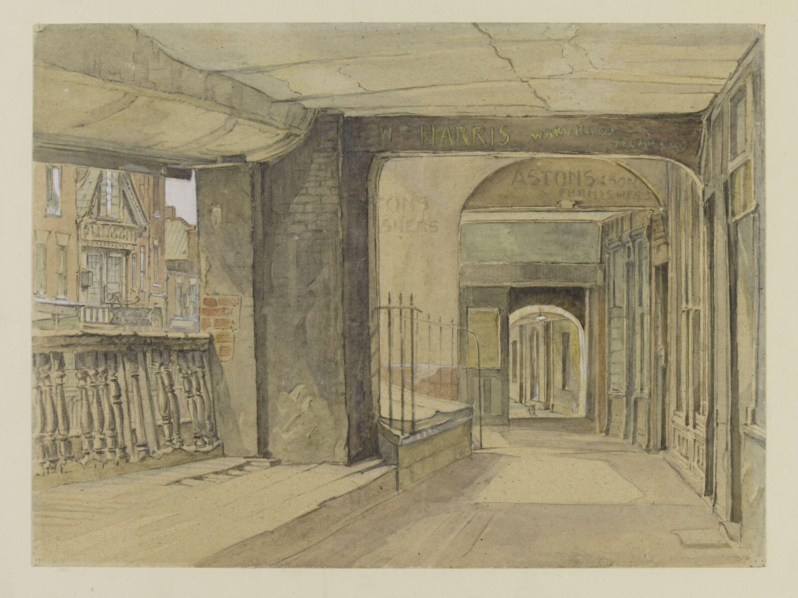 Watergate Street Row, looking West, Chester, Causer, ca.1942
