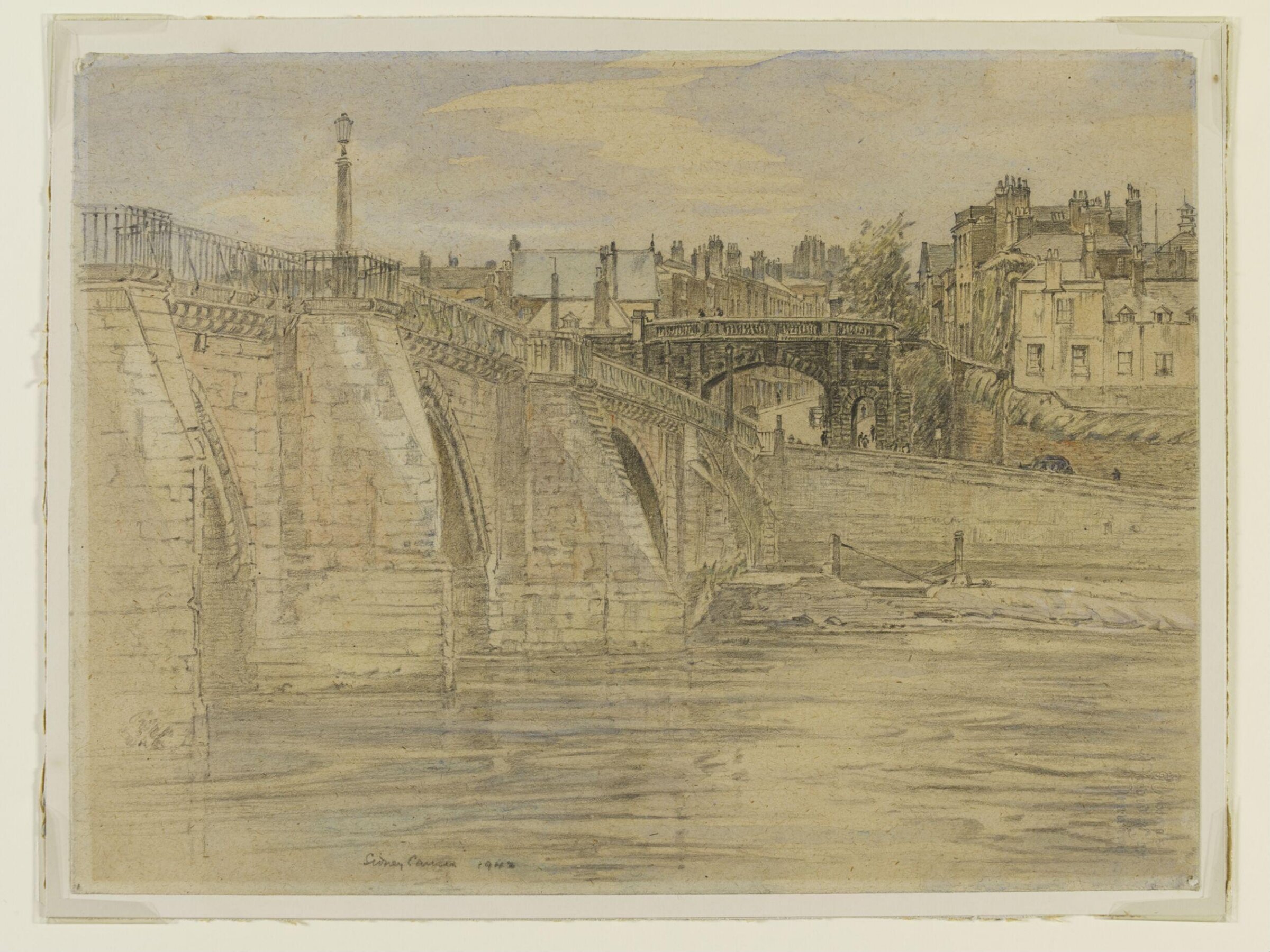 South Bridge Gate and Old Dee Bridge, Chester, Causer, 1942