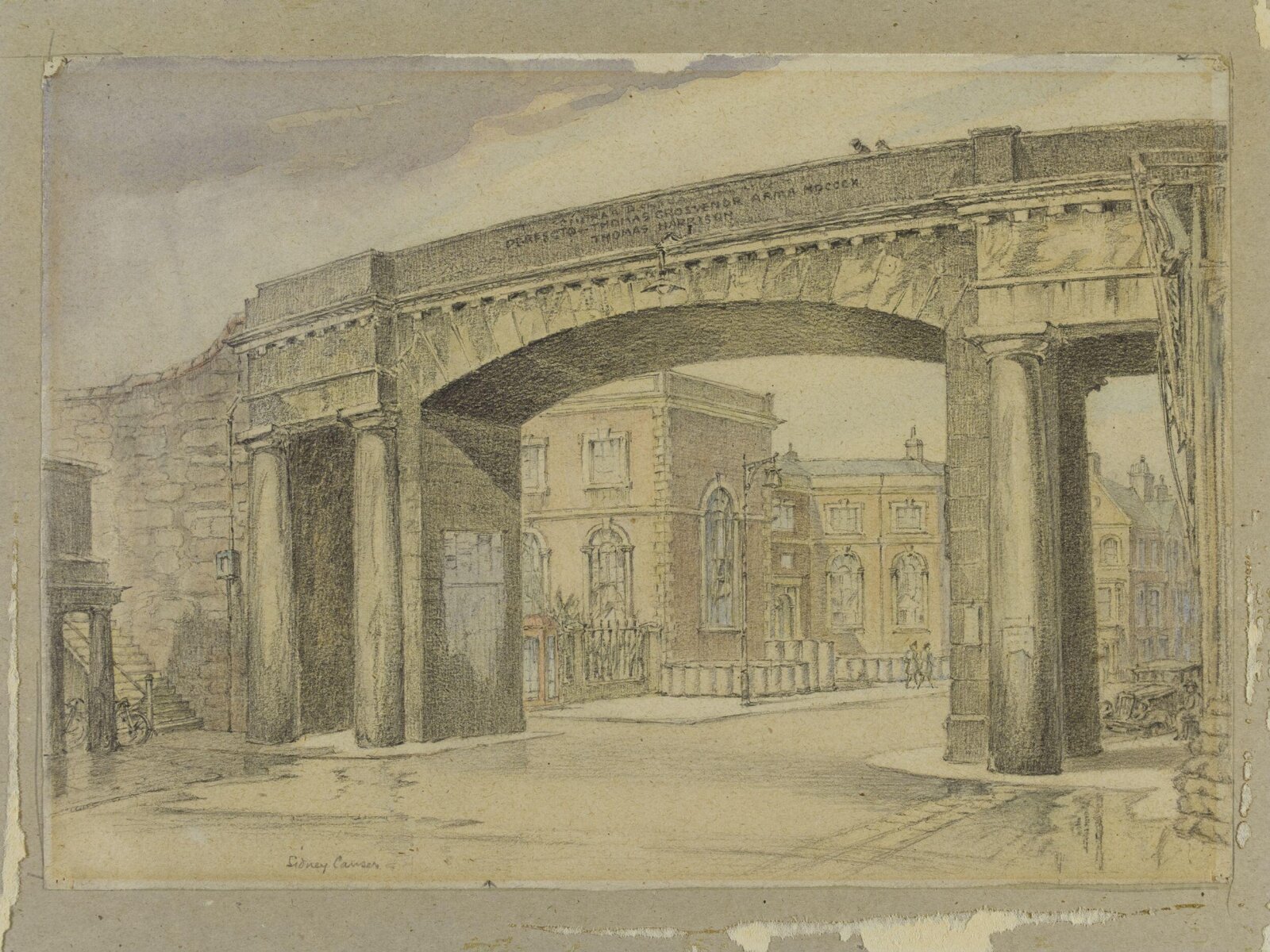 North Gate [by Thomas Harrison], Chester, Causer, ca.1942