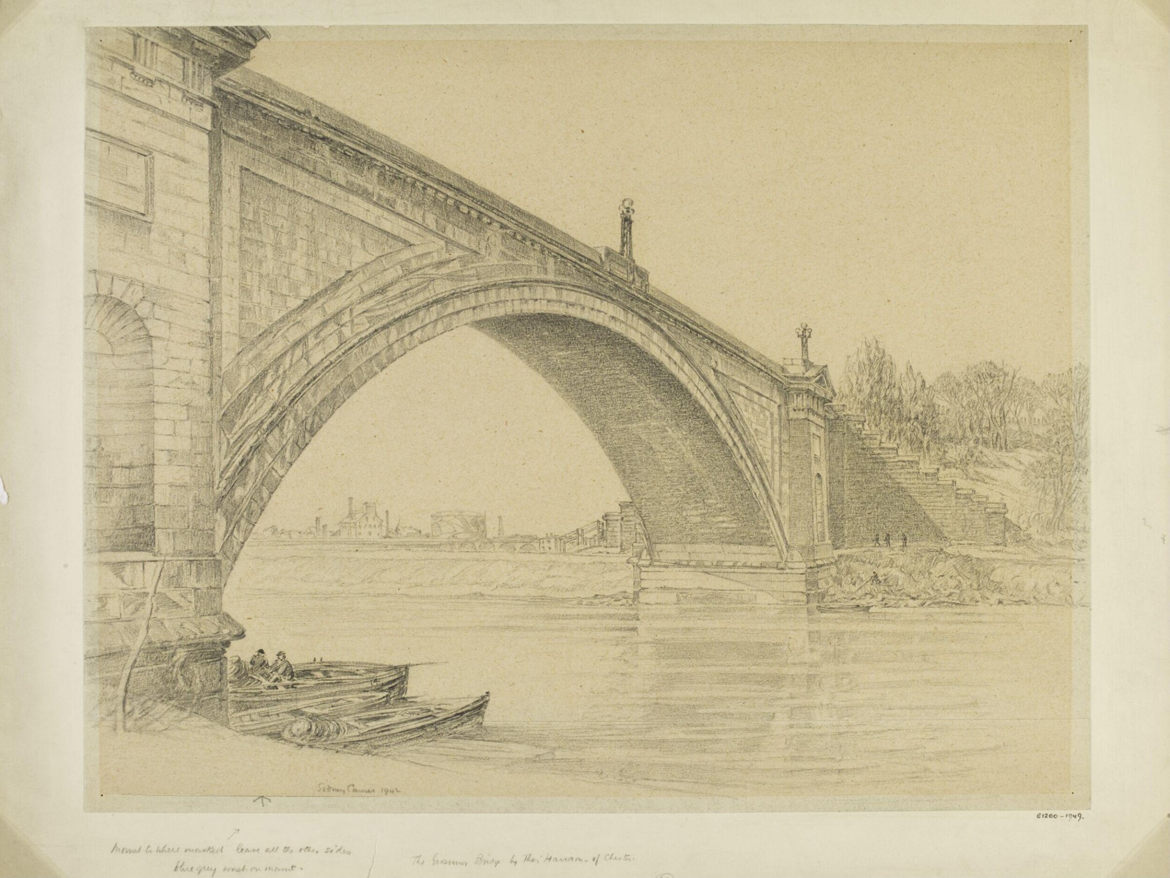 Grosvenor Bridge [by Thomas Harrison], Chester, Causer, 1942