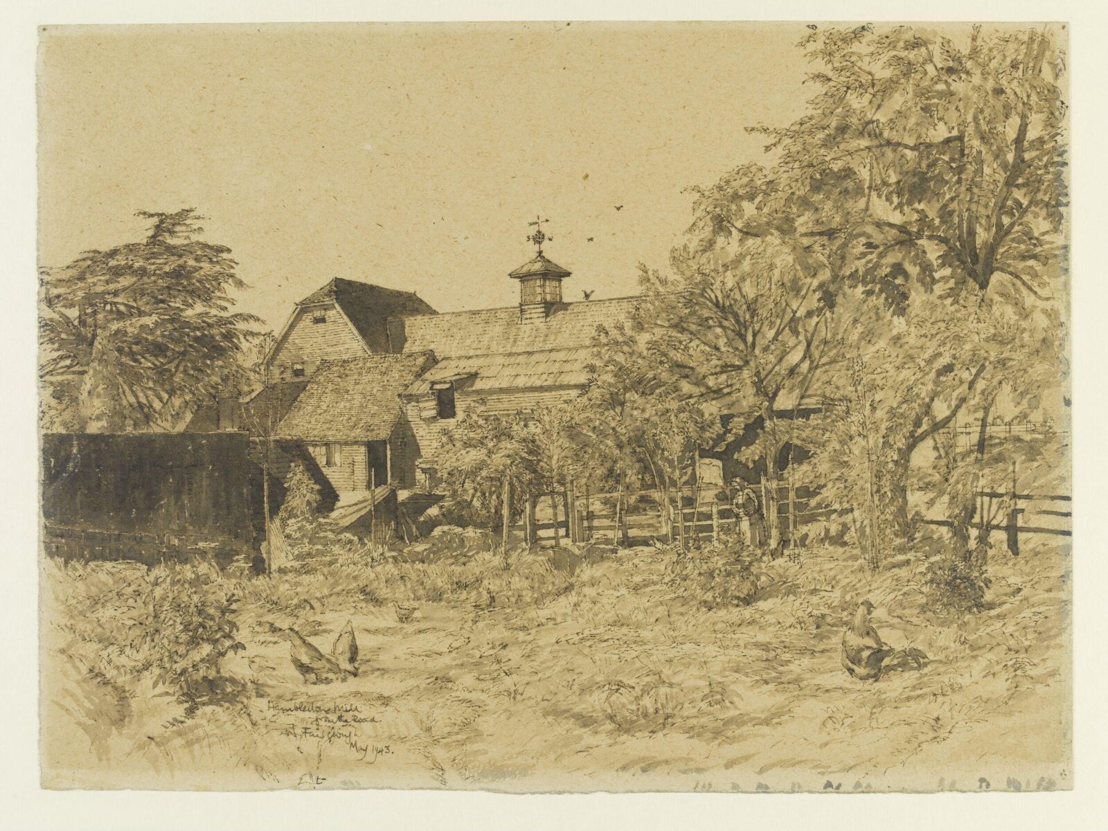 Hambledon Mill from the Road, Fairclough, 1943