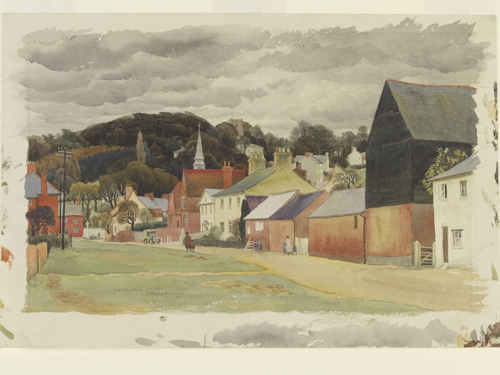 Bow Brickhill, Bletchley, Buckinghamshire, Stanley Roy Badmin, December 1940