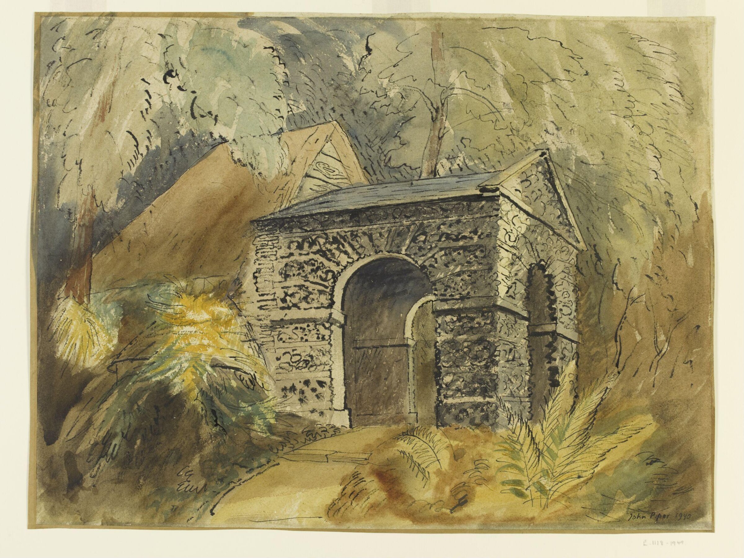 The Ice Store in the grounds of Buckland House near Faringdon, Piper, 1940