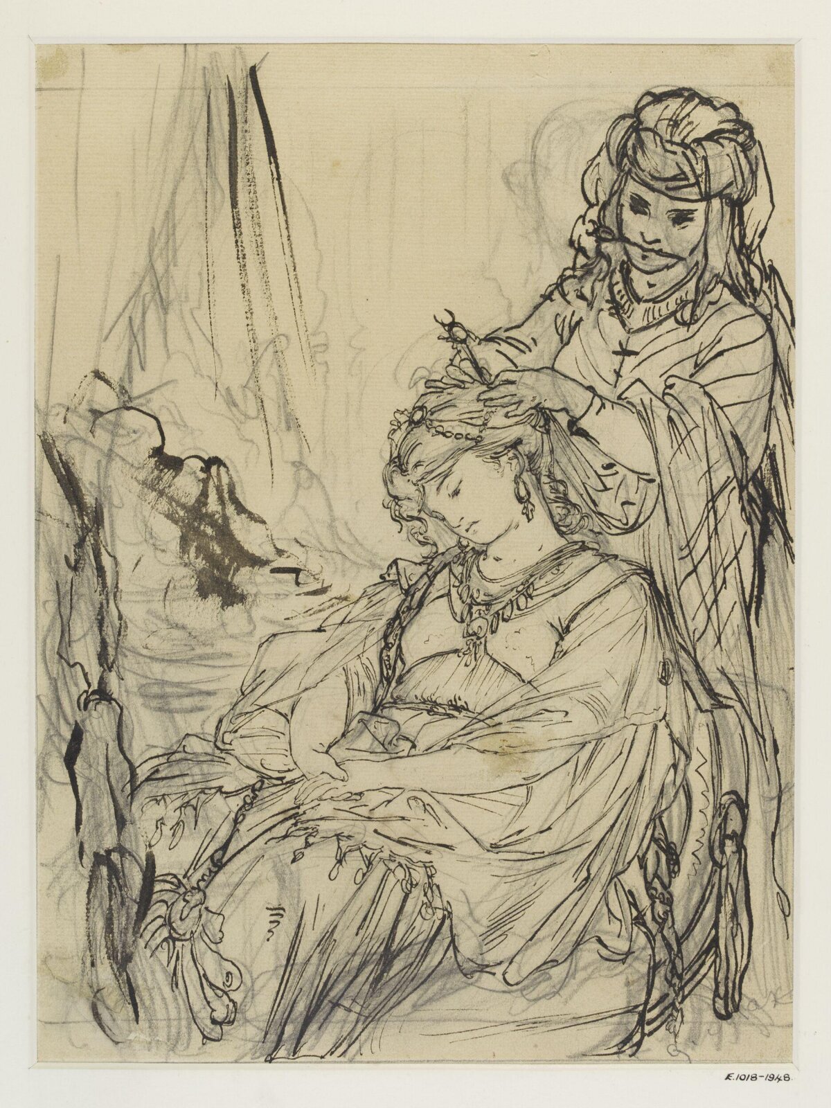 Drawing, Gabriel Cornelius von Max, 1840-1915
