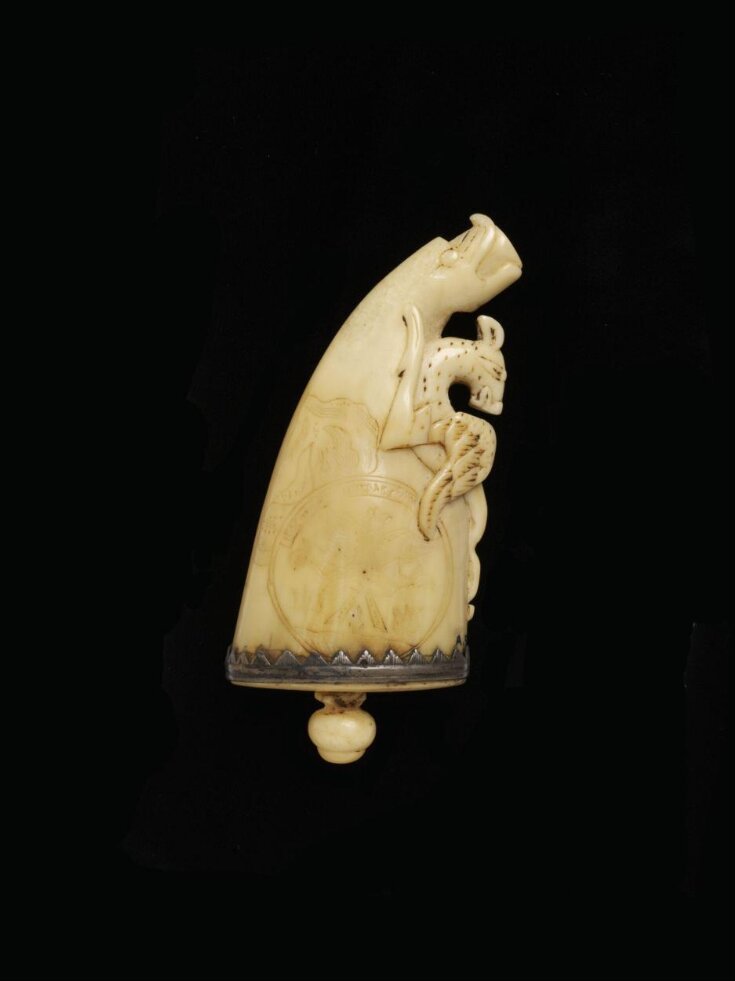 Powder flask with a griffin top image