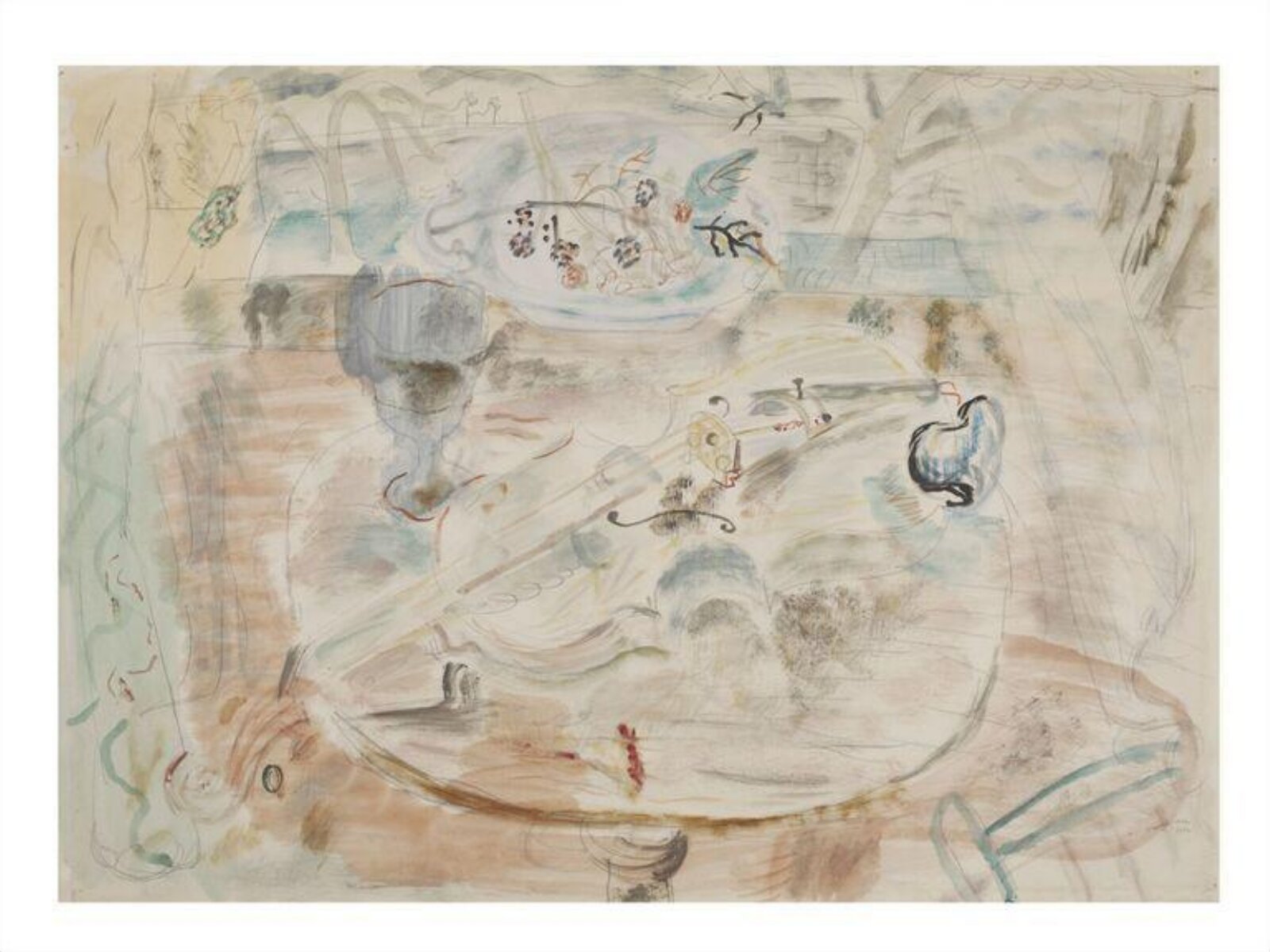 The Violin, David Jones, 1932