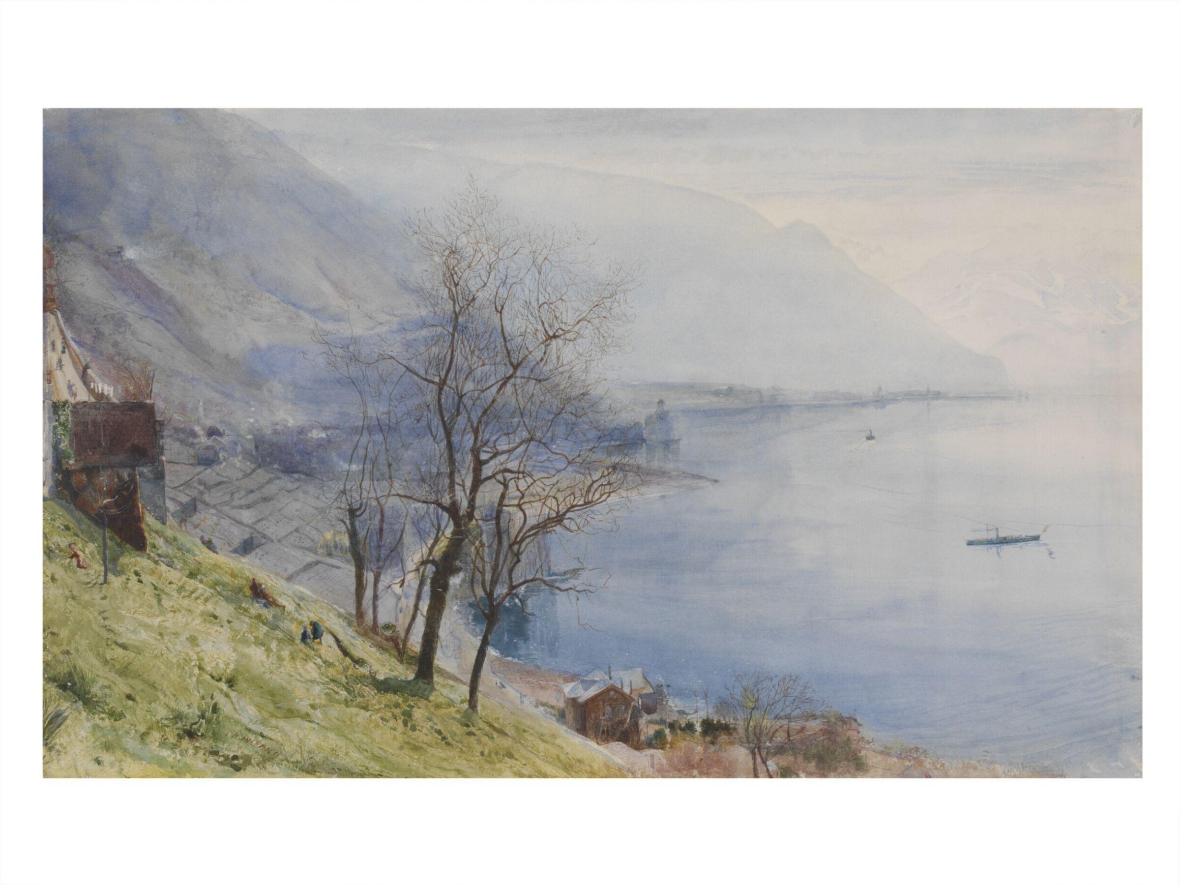 View above Montreux, John William Inchbold, 1880