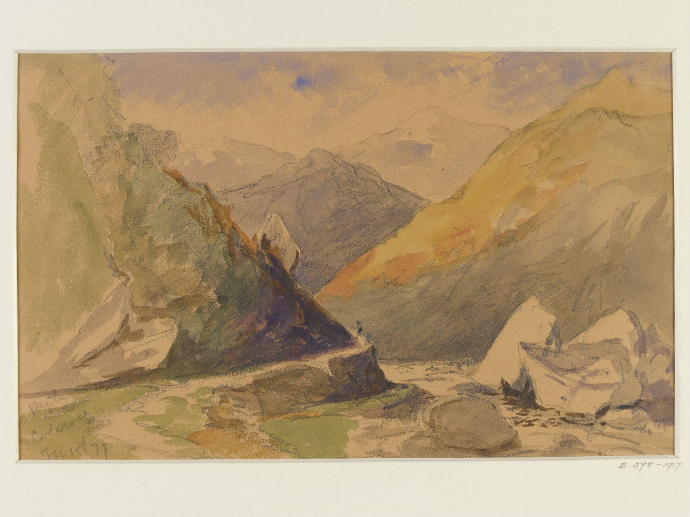 Watercolour, George Hornblower Simms, 1877