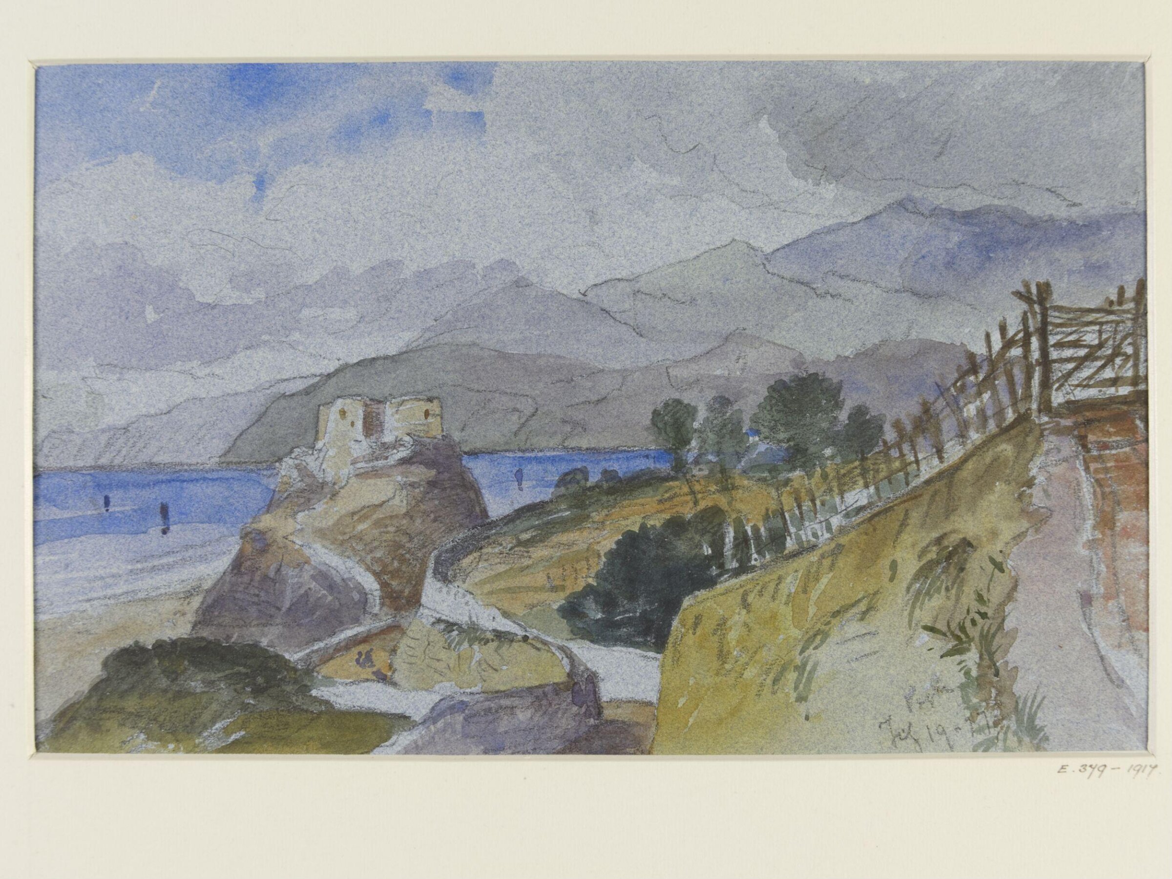 Watercolour, George Hornblower Simms, 1877