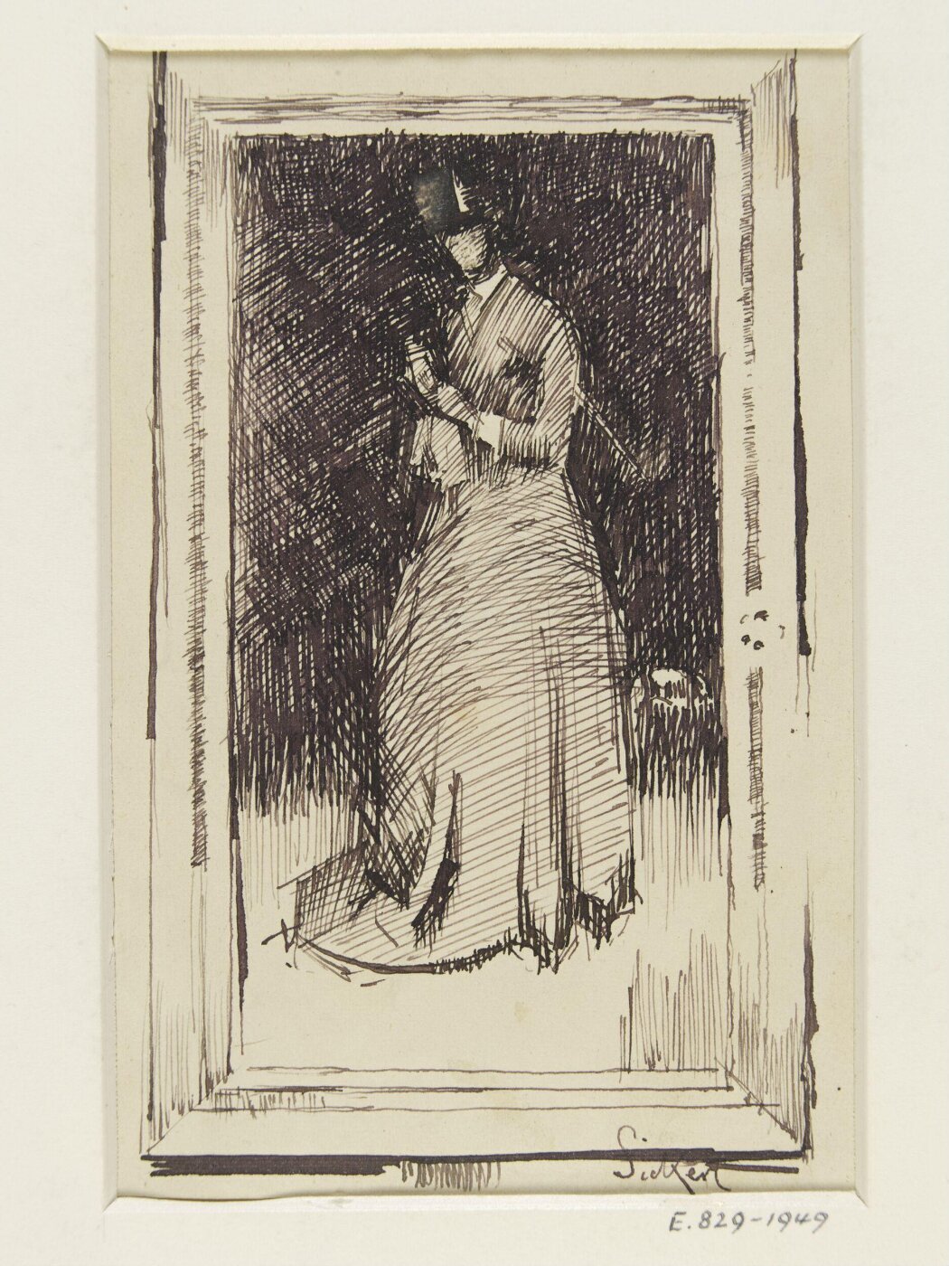Walter Sickert, Arrangement in Black No. 8: Portrait of Mrs Cassatt