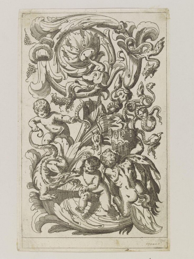 Plate from a suite of 10 Verticle Grotesques. top image