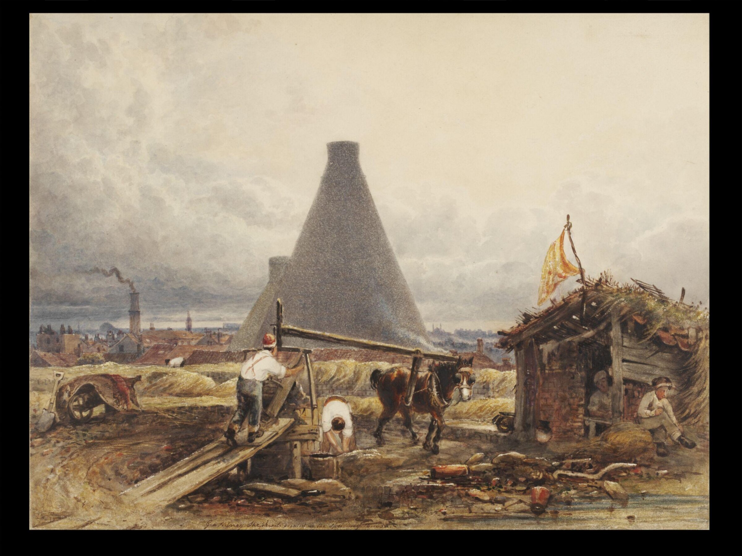 Kings Cross London, 1832, from 1852 the site of the terminus of the Great Northern Railway, George Sidney Shepherd, 1832