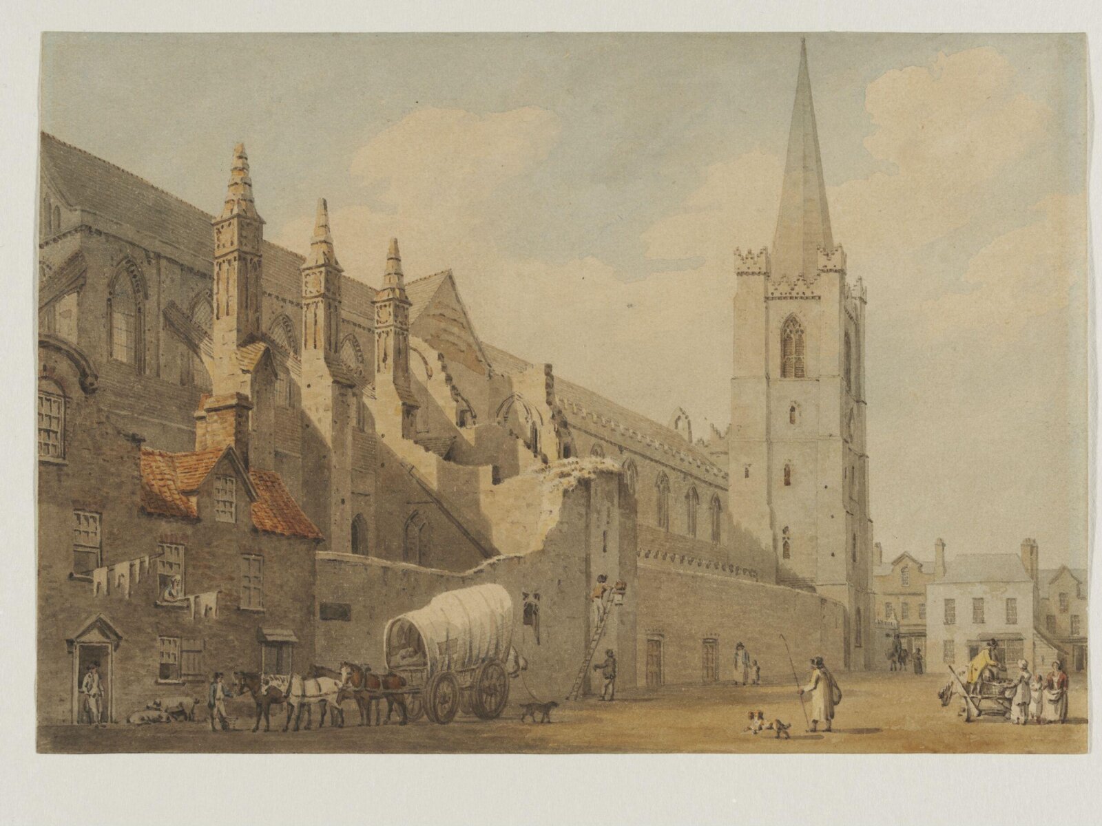 St Patrick's Cathedral, Dublin, Malton, ca. 1797