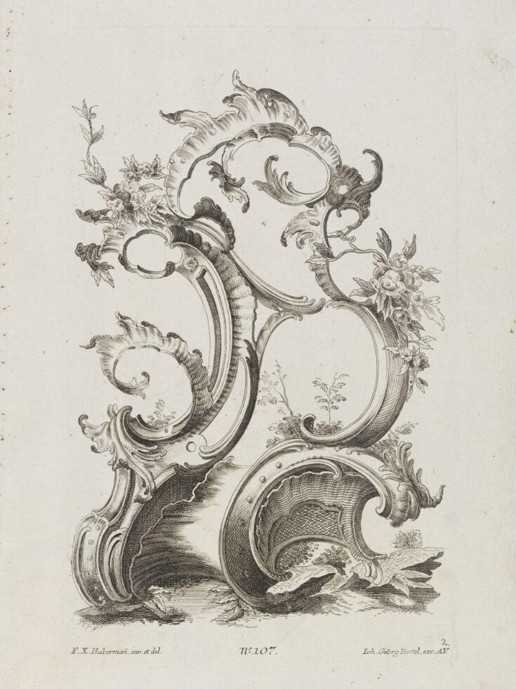 Design for Rococo Ornament Johann Hertel I Franz Xaver