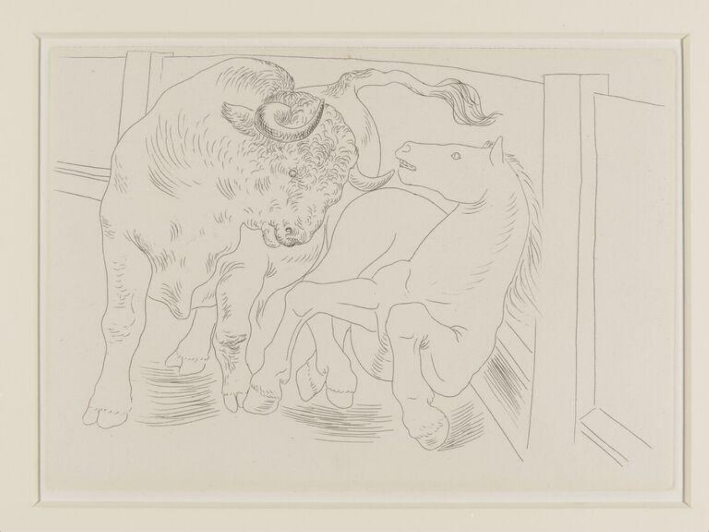 Pablo Picasso, Taureau et cheval