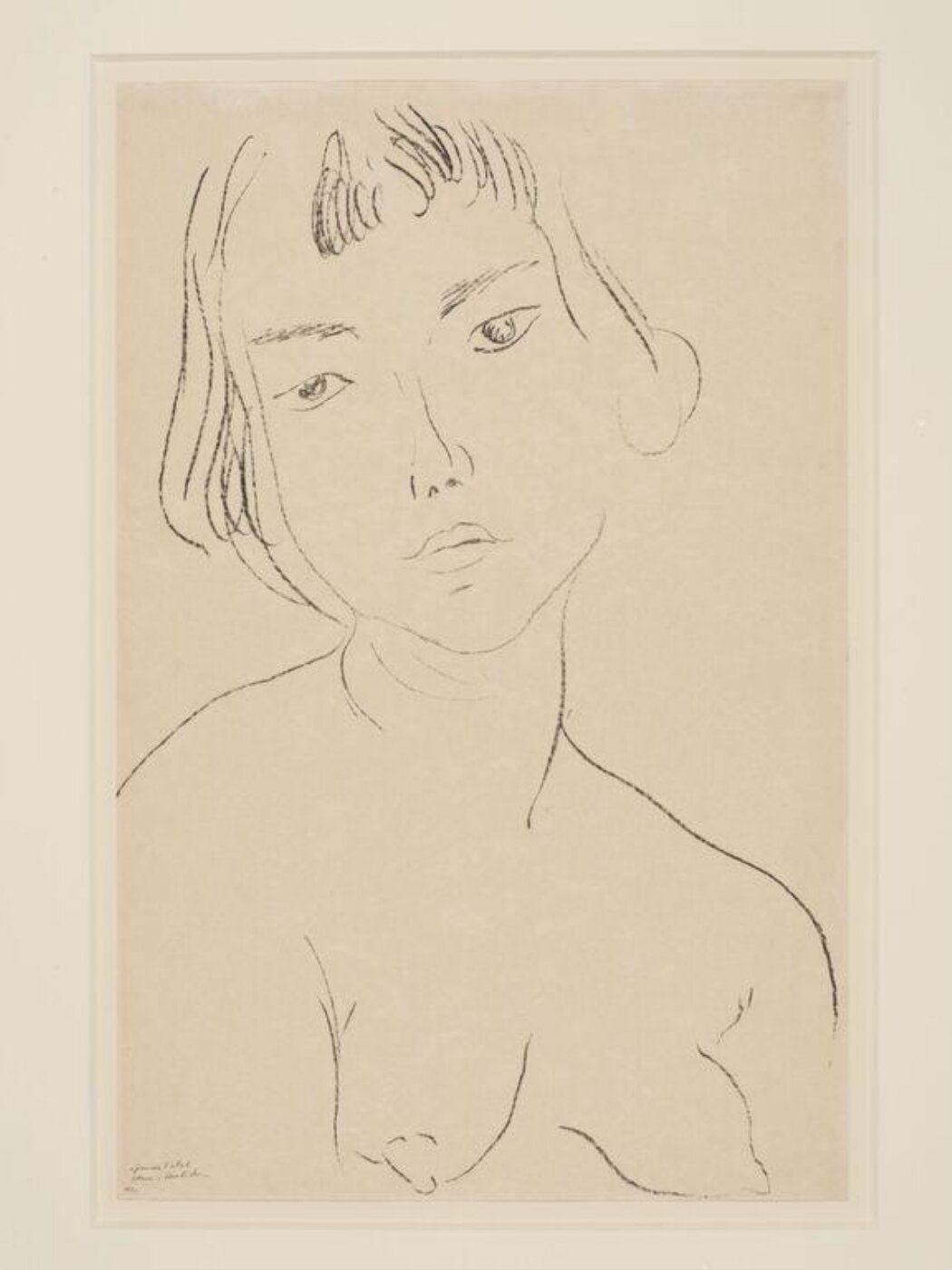 Henri Matisse, Tete penchee vers la gauche