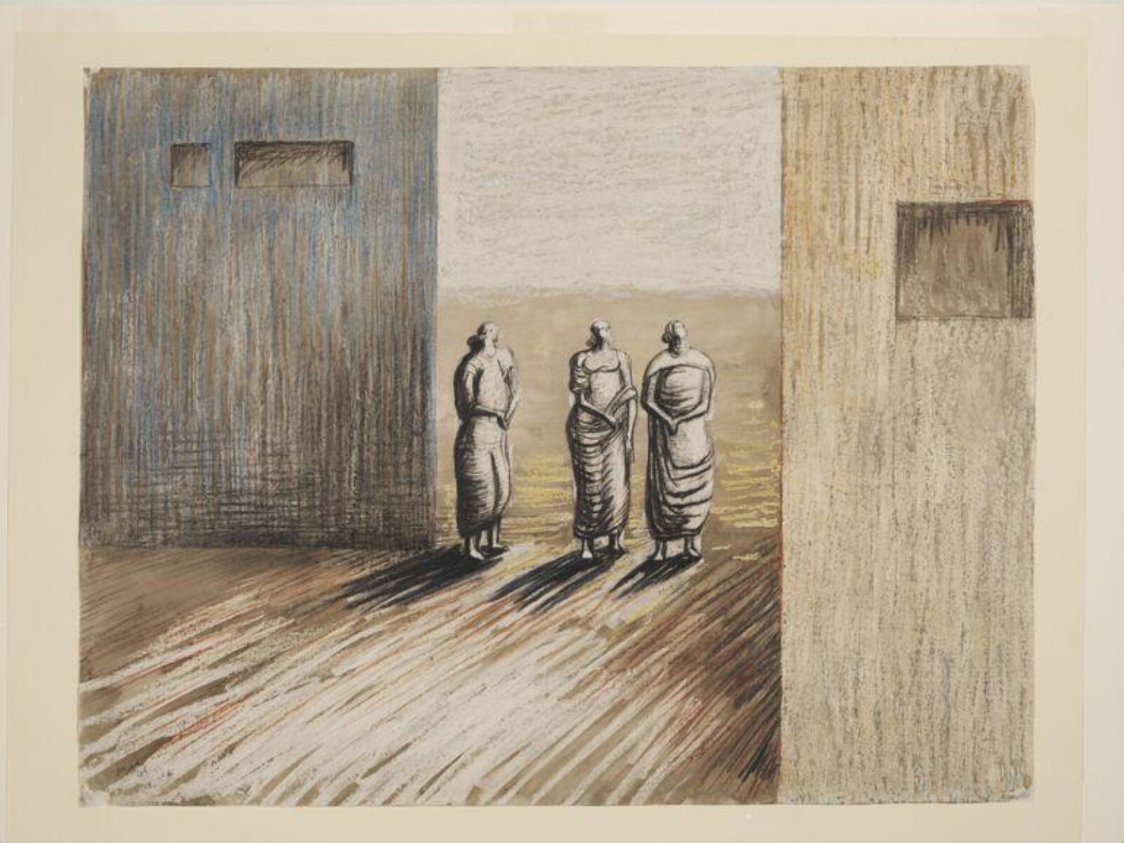Three Standing Figures, Henry Spencer Moore, 1948
