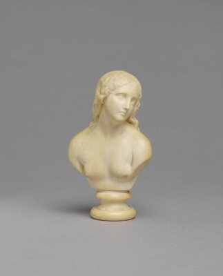 Bust of a woman, perhaps Eve, C. Cooper, ca. 1875 - ca. 1885