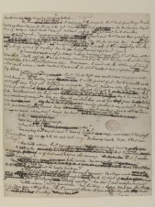 Original manuscript of Bleak House and the East Wind, by Charles Dickens, vol. 3 thumbnail 1