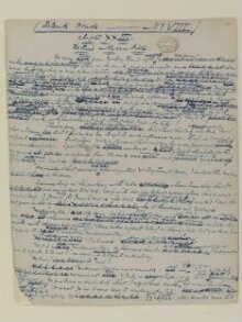 Original manuscript of Bleak House and the East Wind, by Charles Dickens, vol. 4 thumbnail 1