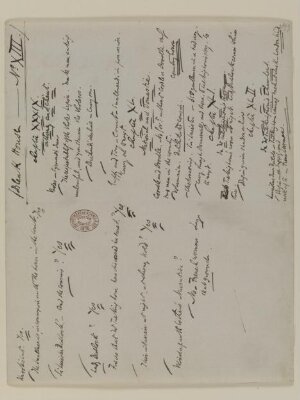 Original manuscript of Bleak House and the East Wind, by Charles Dickens, vol. 6