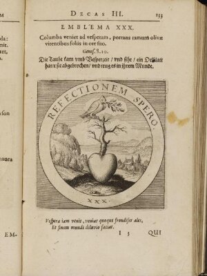Emblematum Sacrorum. Das ist Geistlicher in Kupffer gestochener Emblematum auss der H. Schrifft